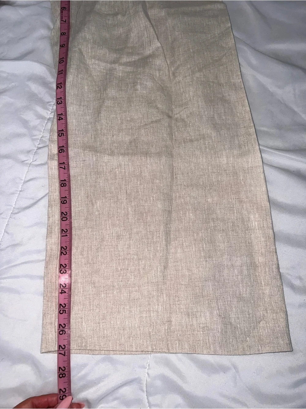 Reformation Linen Jumpsuit Size 6 Strapless Wide Leg Neutral Summer Romper B5